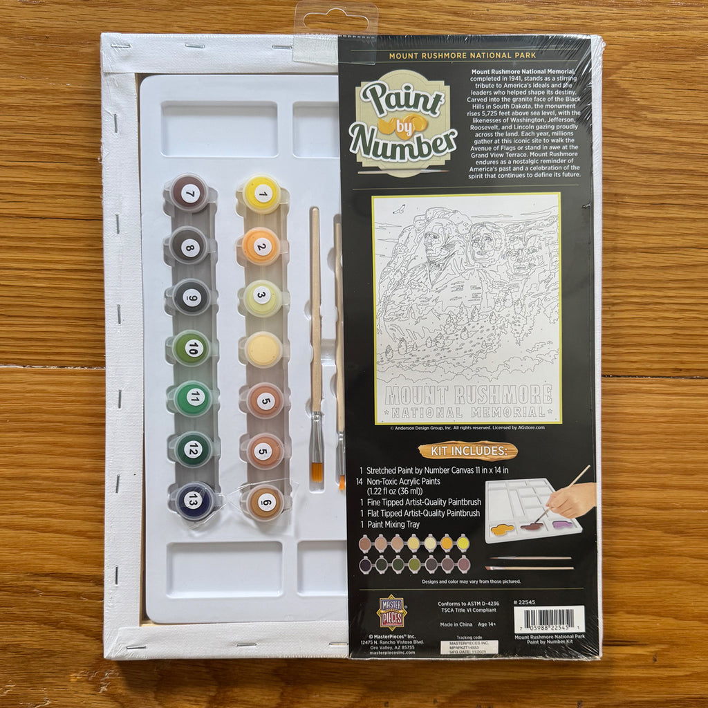 Paint-By-Numbers Kit: Mount Rushmore