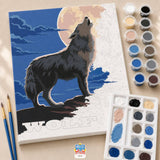 Paint-By-Numbers Kit: Wolf