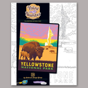 Paint-By-Numbers Kit: Yellowstone Bison