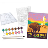 Paint-By-Numbers Kit: Yellowstone Bison