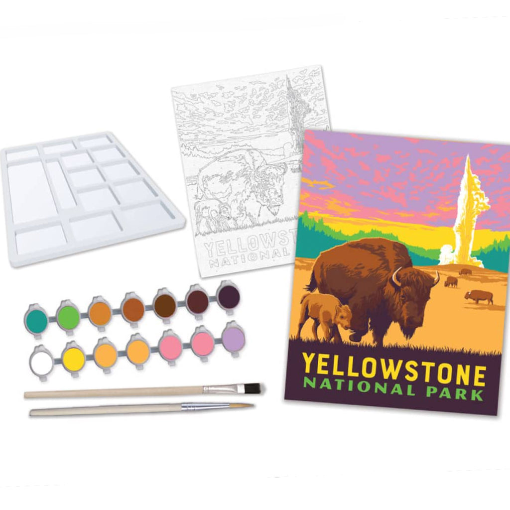 Paint-By-Numbers Kit: Yellowstone Bison