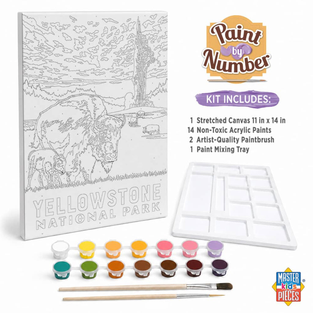 Paint-By-Numbers Kit: Yellowstone Bison