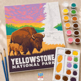 Paint-By-Numbers Kit: Yellowstone Bison