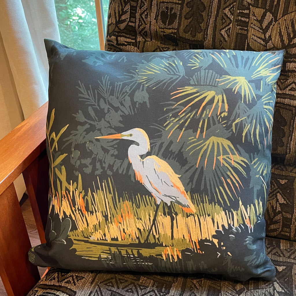 17"x17" Throw Pillow: Kenneth Crane's Everglades National Park