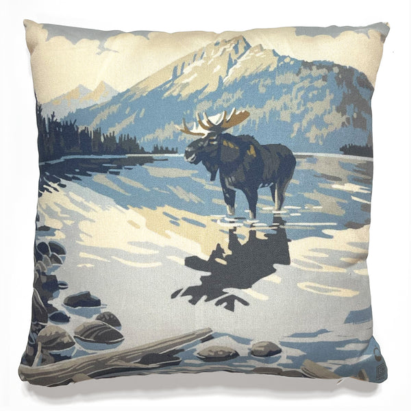 18"x18" Throw Pillow: Kenneth Crane's Glacier National Park