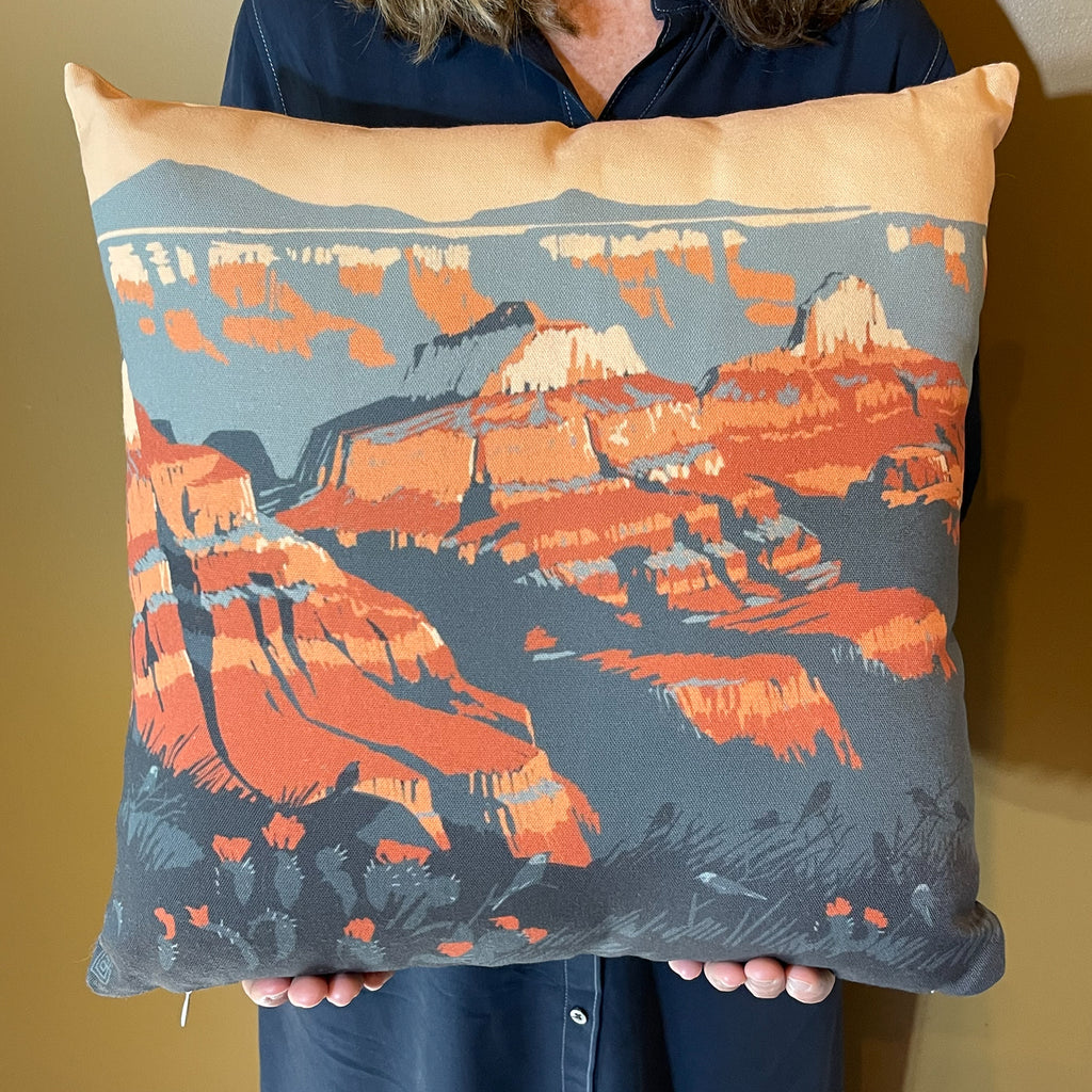18"x18" Throw Pillow: Kenneth Crane's Grand Canyon National Park
