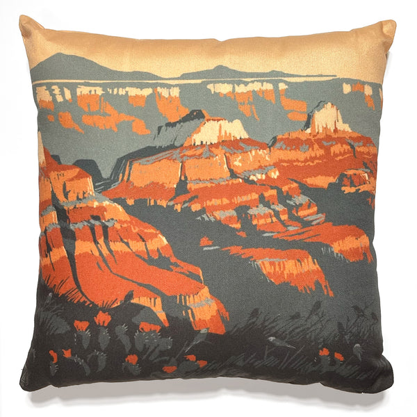 17"x17" Throw Pillow: Kenneth Crane's Grand Canyon National Park