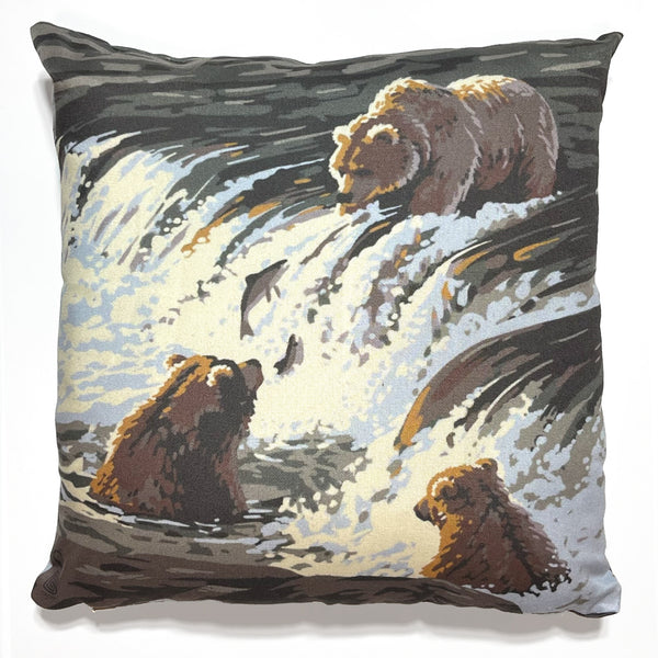 18"x18" Throw Pillow: Kenneth Crane's Katmai National Park
