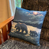 17"x17" Throw Pillow: Kenneth Crane's Lake Clark National Park