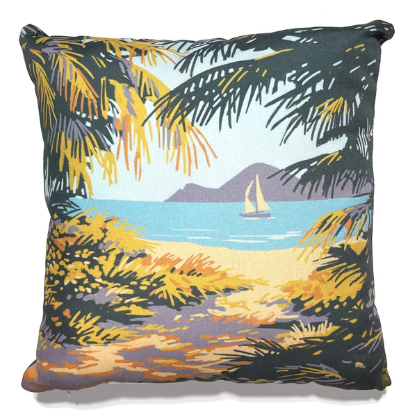 18"x18" Throw Pillow: Kenneth Crane's Virgin Islands National Park