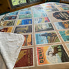 63 National Park Posters Plush Sherpa Blanket