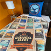 63 National Park Posters Plush Sherpa Blanket
