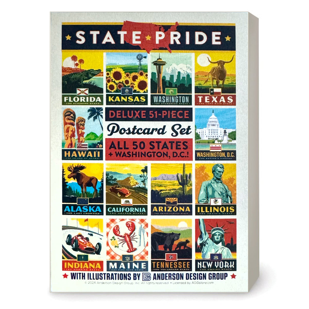 コレクション Postal card POSTCARDS: State Pride 51-Piece Set – Anderson Design Group