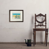 Beach Cruiser Bike - Art Print, 8x10 / Standard / Brown