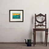 Memphis, TN: River View (Horizontal) - Art Print, 8x10 / Standard / Brown
