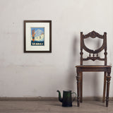 Classic Ski Design: Spend The Day Skiing!  - Art Print, 8x10 / Standard / Brown