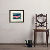 Memphis, TN: Pink Caddy (Horizontal) - Art Print, 8x10 / Standard / Brown