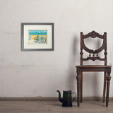 Beach Cruiser Bike - Art Print, 8x10 / Standard / Gray