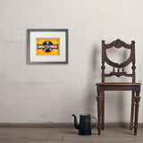 Music City: Vinyl Record (Horizontal) - Art Print, 8x10 / Standard / Gray