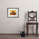 Arches National Park: Delicate Arch Sunset (Horizontal) - Art Print, 8x10 / Standard / Gray