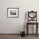 Glacier National Park: Going To The Sun Road (Horizontal) - Art Print, 8x10 / Standard / Gray