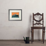 Long Beach, CA: Queen Mary - Art Print, 8x10 / Standard / Gray