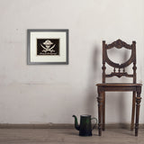 Pirate Flag - Art Print, 8x10 / Standard / Gray