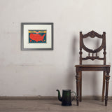 250th Anniversary USA: Commemorative Map - Art Print, 8x10 / Standard / Gray