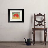 Australia: Explore Down Under Map - Art Print, 8x10 / Deluxe / Black
