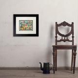 50-State Collage (Horizontal) - Art Print, 8x10 / Deluxe / Black
