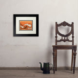 Map of Grand Canyon National Park - Art Print, 8x10 / Deluxe / Black