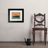 Long Beach, CA: Queen Mary - Art Print, 8x10 / Deluxe / Black