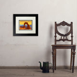 Arches National Park: Delicate Arch Sunset (Horizontal) - Art Print, 8x10 / Deluxe / Black