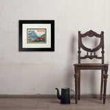 Glacier National Park: Going To The Sun Road (Horizontal) - Art Print, 8x10 / Deluxe / Black