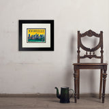 Nashville Sunset Skyline (Horizontal) - Art Print, 8x10 / Deluxe / Black