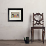 Mod Rainbow Dogs - Art Print, 8x10 / Deluxe / Black
