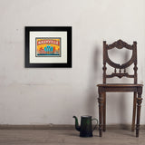 Nashville Landmarks (Horizontal) - Art Print, 8x10 / Deluxe / Black