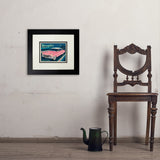 Memphis, TN: Pink Caddy (Horizontal) - Art Print, 8x10 / Deluxe / Black
