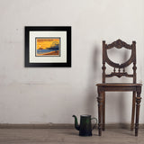 Santa Monica Pier: Sunset - Art Print, 8x10 / Deluxe / Black