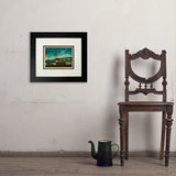 Nashville Skyline: Pedestrian Bridge, Horizontal - Art Print, 8x10 / Deluxe / Black