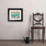 Crater Lake National Park: Winter Fox (Horizontal) - Art Print, 8x10 / Deluxe / Black