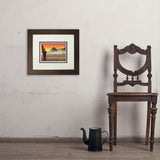 Huntington Beach, California - Art Print, 8x10 / Deluxe / Brown