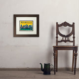 Nashville Sunset Skyline (Horizontal) - Art Print, 8x10 / Deluxe / Brown