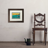 Memphis, TN: River View (Horizontal) - Art Print, 8x10 / Deluxe / Brown