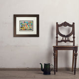 50-State Collage (Horizontal) - Art Print, 8x10 / Deluxe / Brown