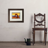 Arches National Park: Delicate Arch Sunset (Horizontal) - Art Print, 8x10 / Deluxe / Brown