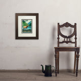Caribou-Targhee National Forest - Art Print, 8x10 / Deluxe / Brown