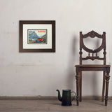 Glacier National Park: Going To The Sun Road (Horizontal) - Art Print, 8x10 / Deluxe / Brown