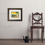 Woody On The Beach - Art Print, 8x10 / Deluxe / Brown