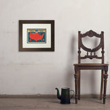 250th Anniversary USA: Commemorative Map - Art Print, 8x10 / Deluxe / Brown